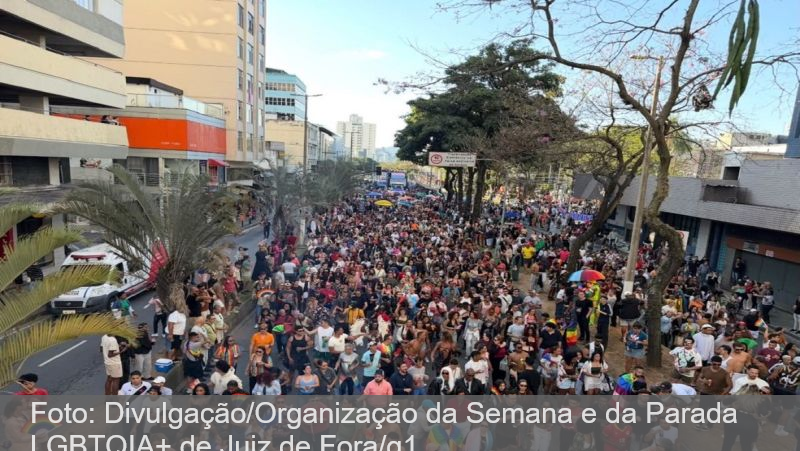 Parada LGBTQIA+ toma as ruas do Centro de Juiz de Fora com música e celebração; VÍDEO