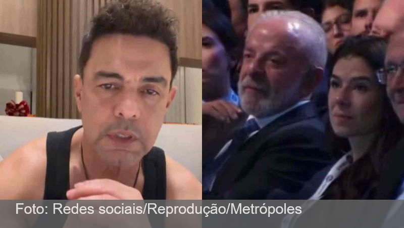 Zezé Di Camargo rompe com SBT após presença de Lula na emissora