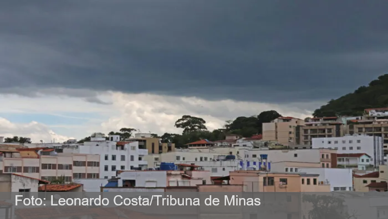 Sob alerta de tempestade, temperatura diminui ao longo da semana em Juiz de Fora