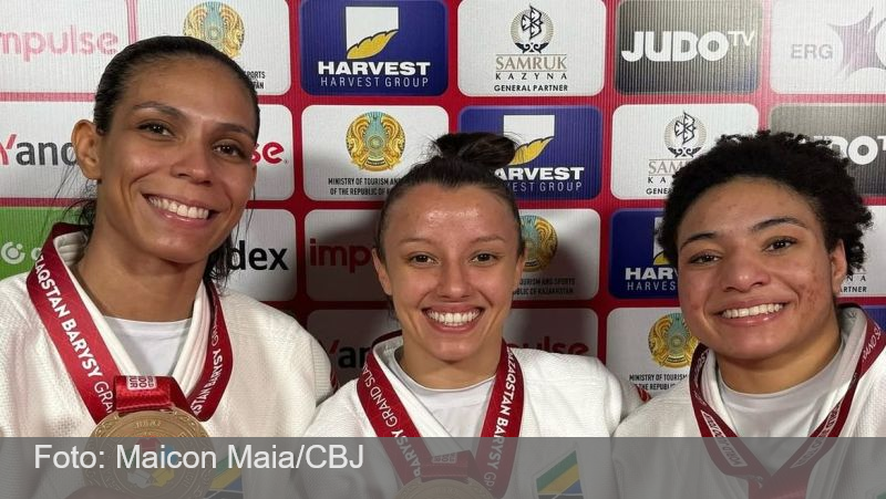 Brasileiras garantem três bronzes em 1º dia de Grand Slam de Judô