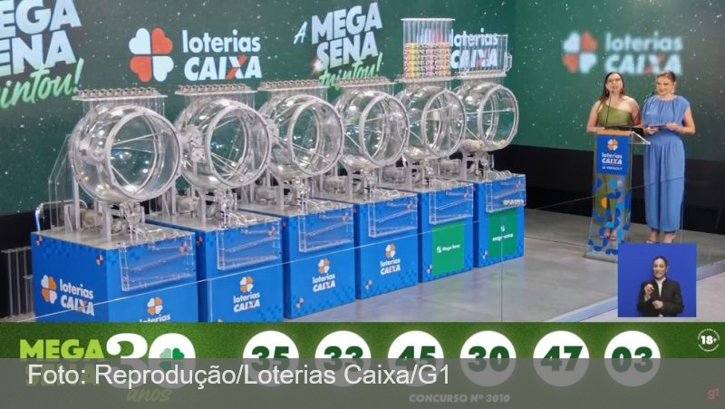 Mega-Sena especial de 30 anos: duas apostas dividem o prêmio de R$ 336 milhões