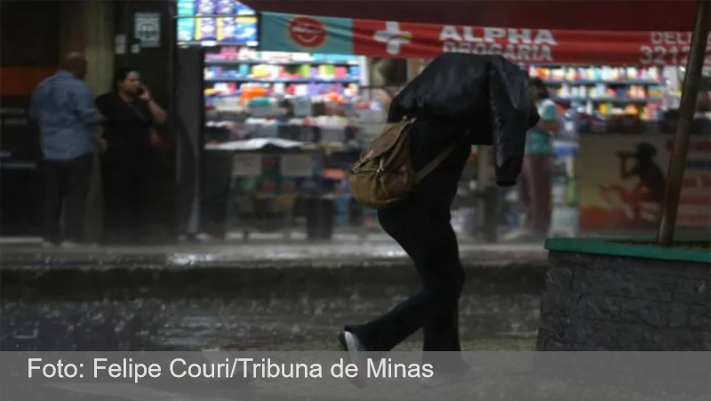 Juiz de Fora registrou cerca de 50 milímetros de chuva em 30 minutos