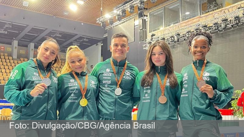 Ginastas brasileiros encerram competição na Hungria com cinco pódios
