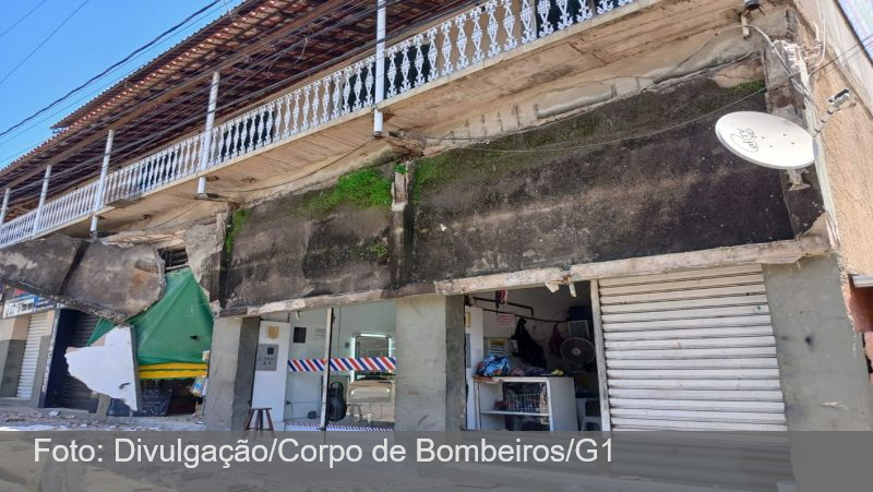 Marquise cai no bairro Benfica, em Juiz de Fora