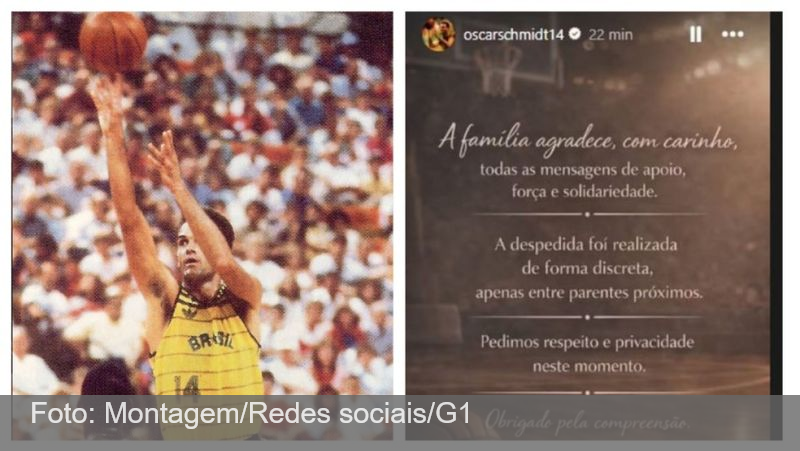 Oscar Schmidt é cremado com a camisa da seleção em cerimônia reservada