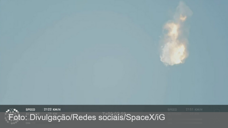 Vídeo: superfoguete da SpaceX explode no ar após lançamento