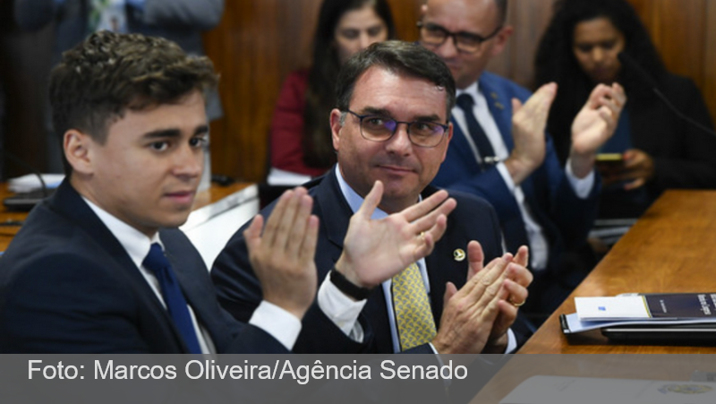 Nikolas Ferreira sobre Flávio Bolsonaro e Vorcaro: ‘Condenações precipitadas’