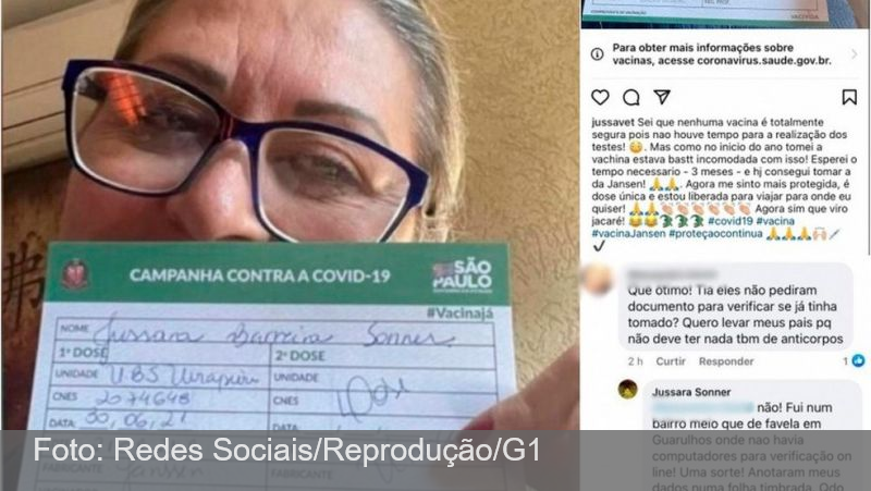Mulher que fraudou fila da vacina é condenada a pagar R$ 50 mil