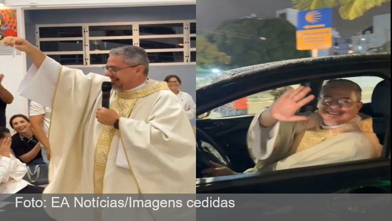 VÍDEO: Padre sorteia ele mesmo e ganha carro em rifa em Florianópolis; caso repercute nas redes sociais