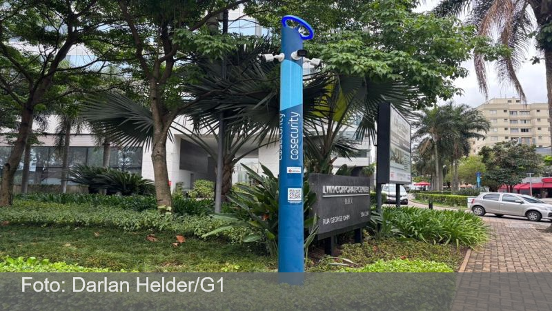 Torres de vigilância em prédios monitoram todos, mas levantam dúvidas sobre uso dos dados e eficácia contra o crime