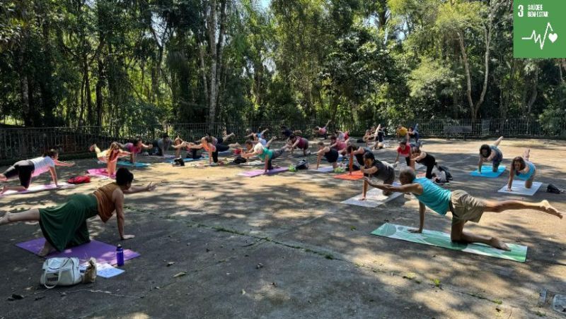 Yoga no Parque Municipal de Juiz de Fora acontece neste domingo, 21