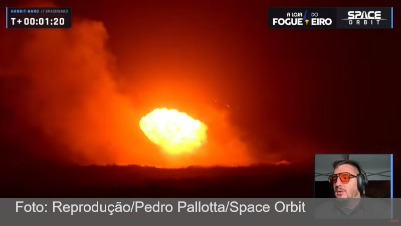 Primeiro foguete comercial partindo do Brasil é lançado no Maranhão e explode após decolagem