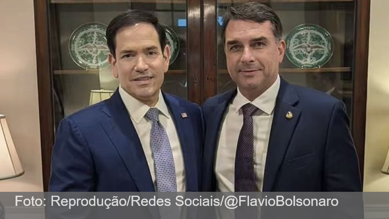 Em carta, Marco Rubio agradece a Flávio Bolsonaro por colocar ‘equipe de transição’ à disposição dos EUA caso seja eleito