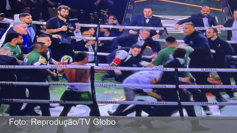 Luta entre Popó e Wanderlei Silva termina em confusão generalizada